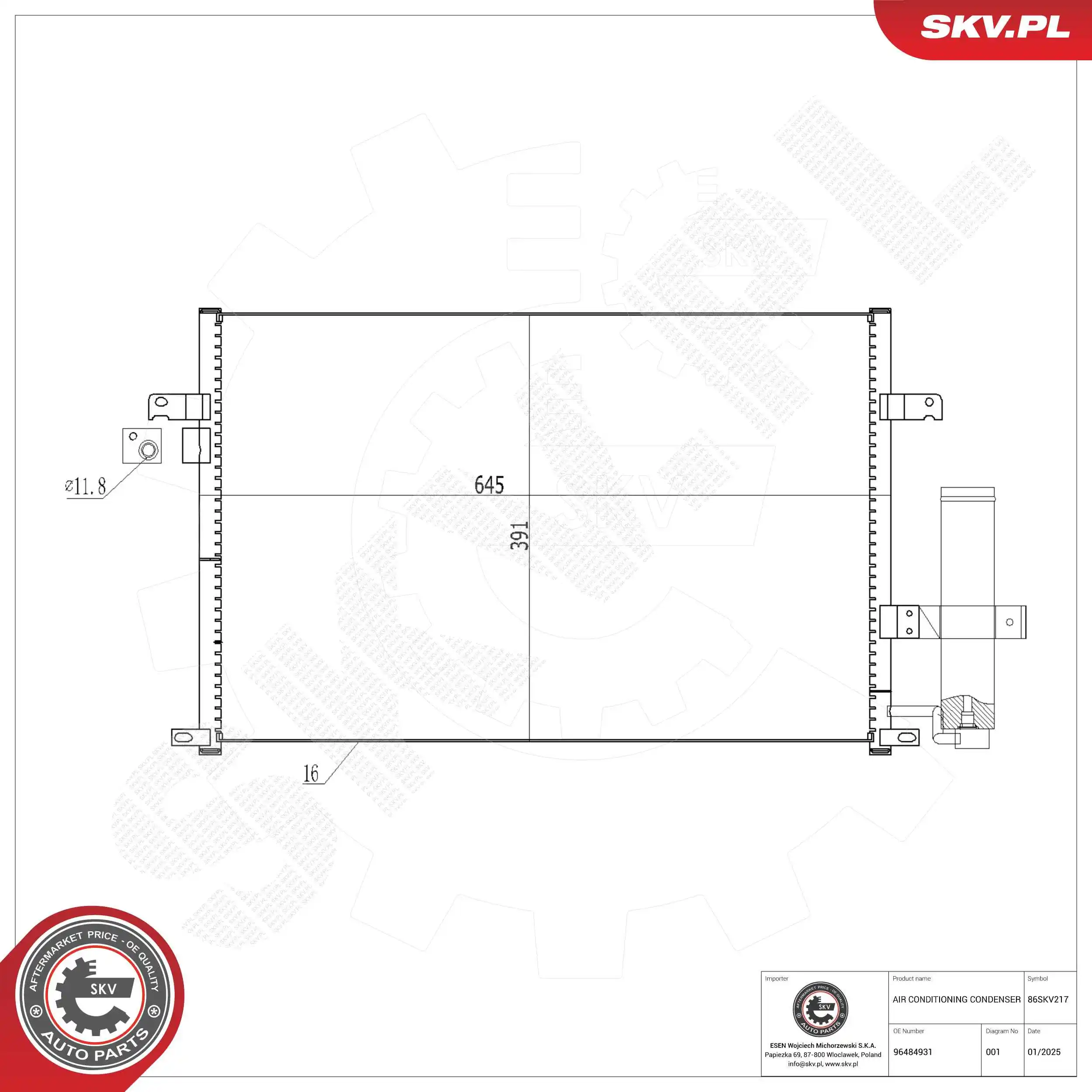Condenser, air conditioning